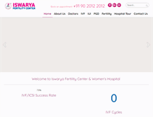 Tablet Screenshot of iswaryafertility.com